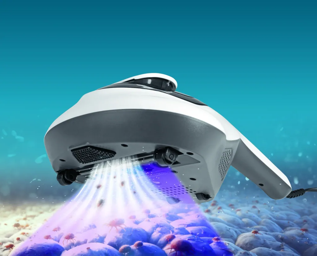 Mite handheld vacuum cleaner with UV-C light
