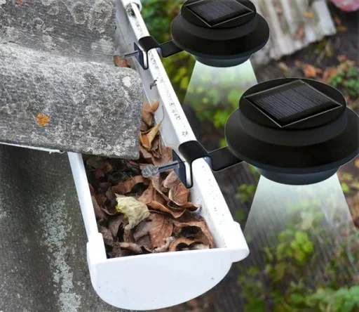 Gutter solar light, set of 3