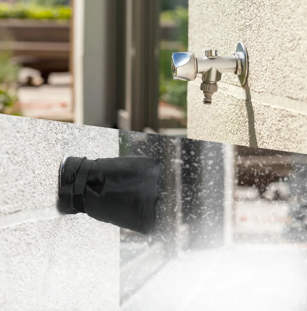 Thermal protection for garden faucet