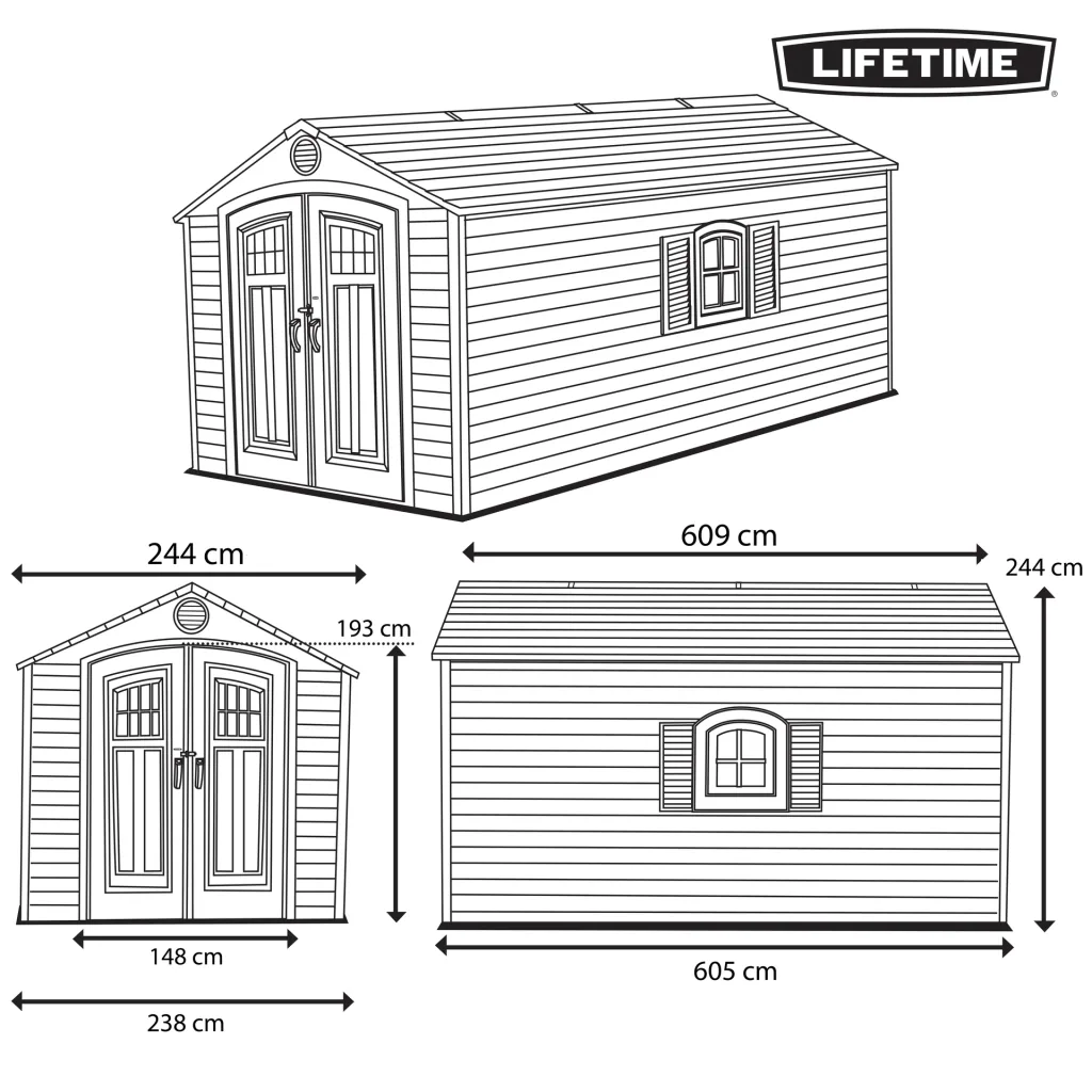 Giant tool shed 14.86 m²