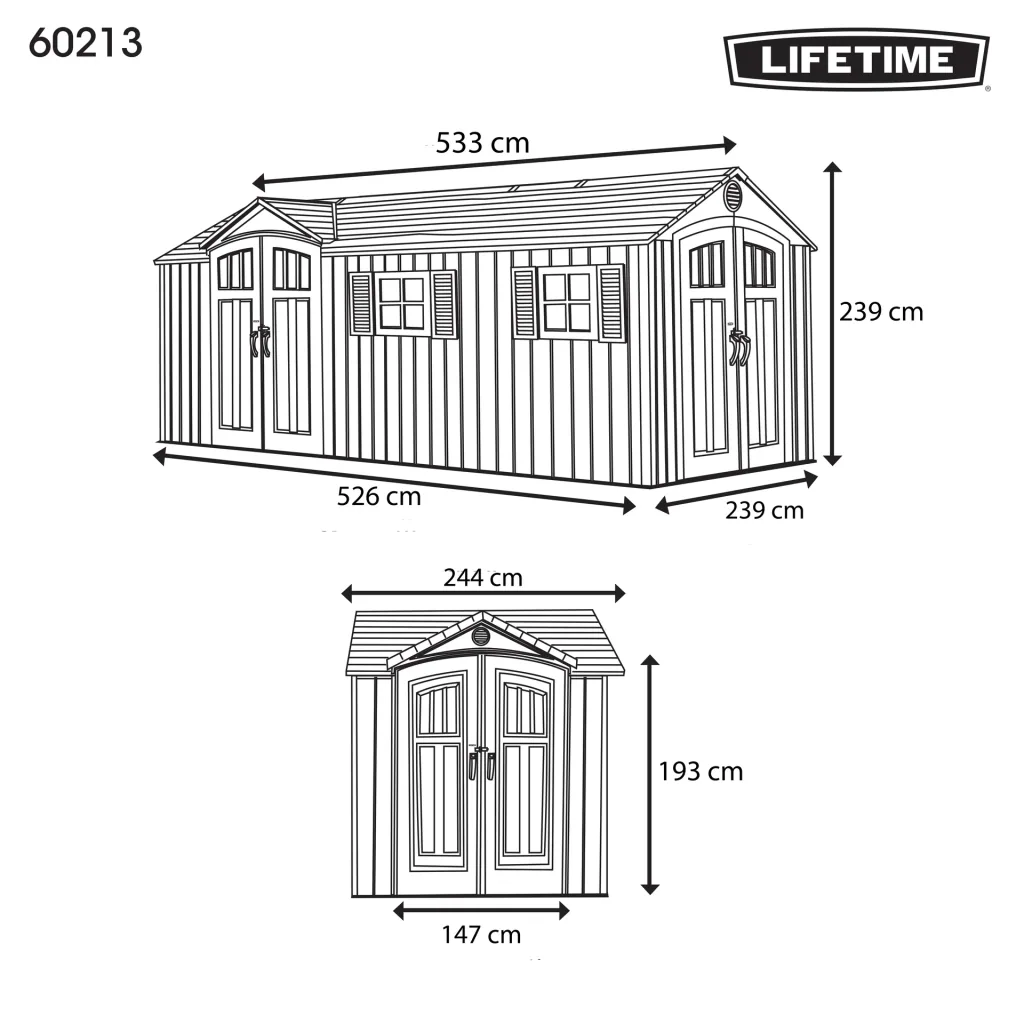 Tool shed Chateau 13.05 m²