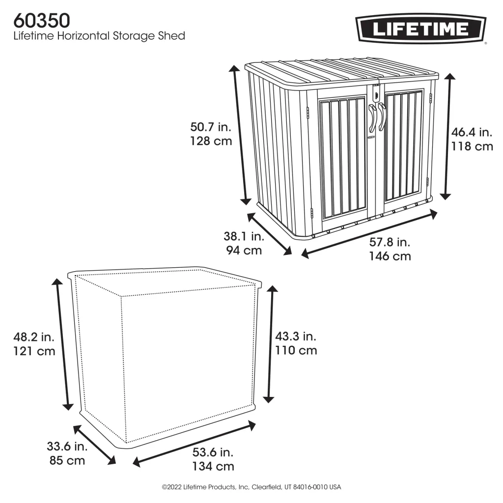 Lifetime Wheelie Bin Storage & Tool Shed Phil