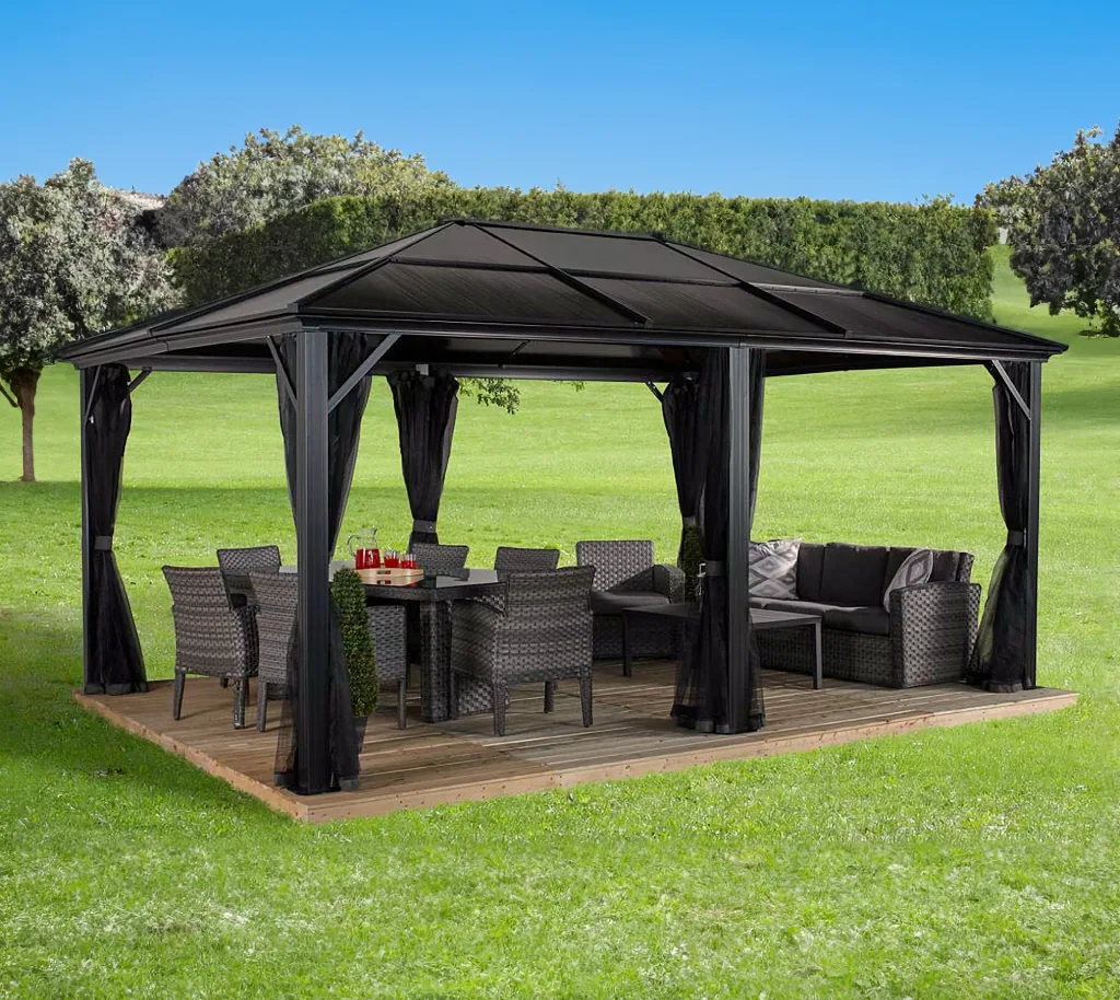 Curtain set matching the Meridien 12x16 gazebo