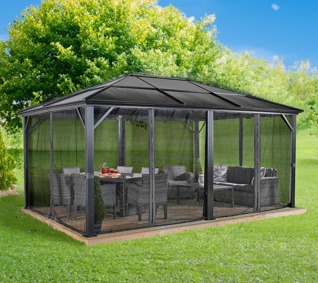 Curtain set matching the Meridien 12x16 gazebo