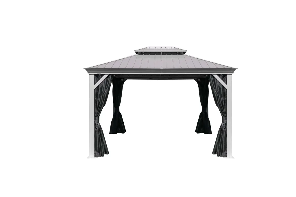 Curtain set matching the gazebo Messina 12x16 champagne