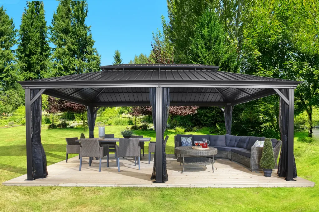 Curtain set matching the Messina 12x20 gazebo