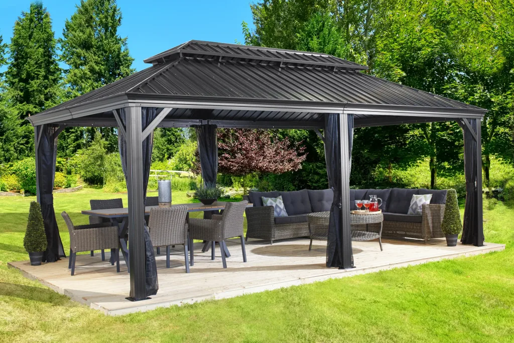 Curtain set matching the Messina 12x20 gazebo