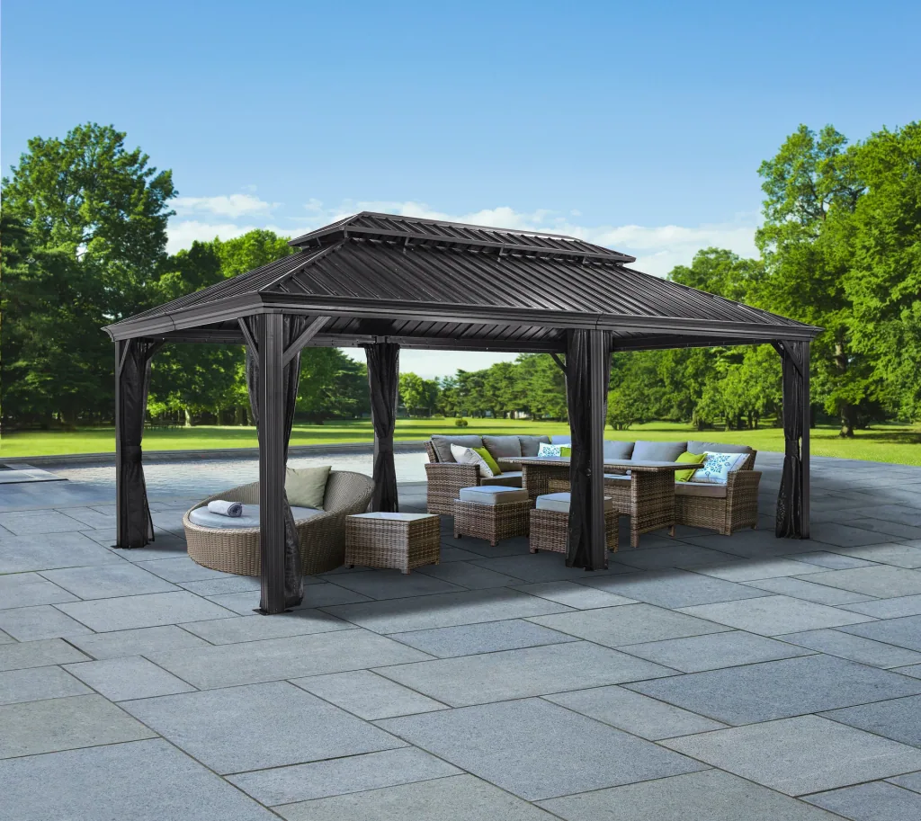 Curtain set matching the Messina 12x20 gazebo