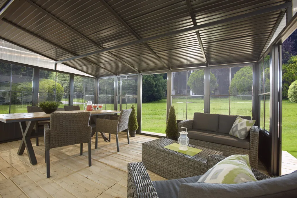 Terrace roofing conservatory mural 10x13