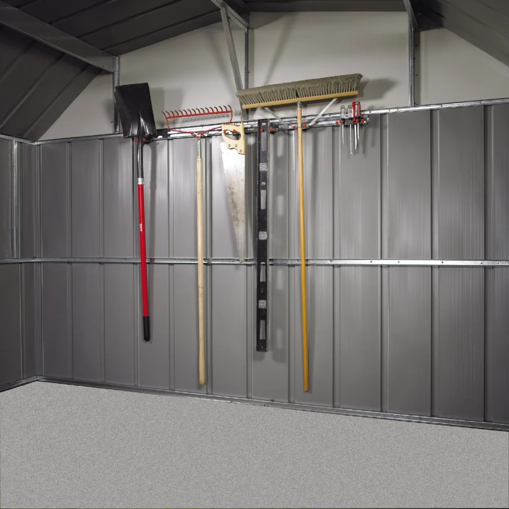 Toolbar for tool sheds