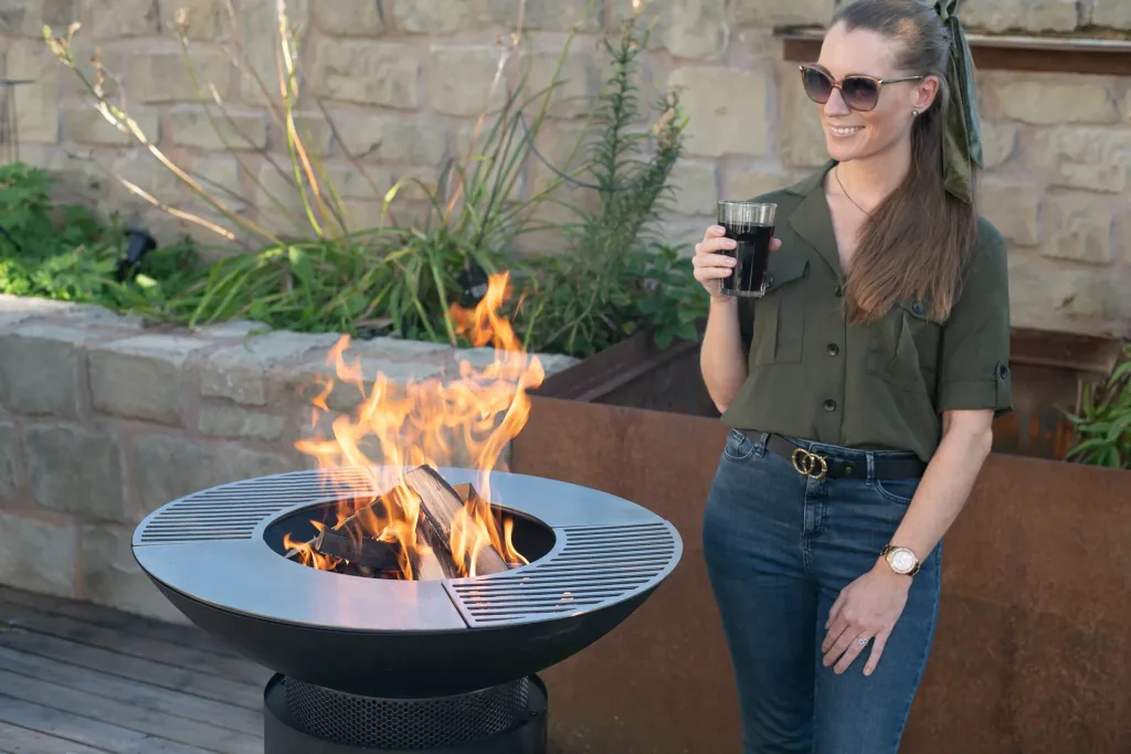 Grill, plancha and fire plate black