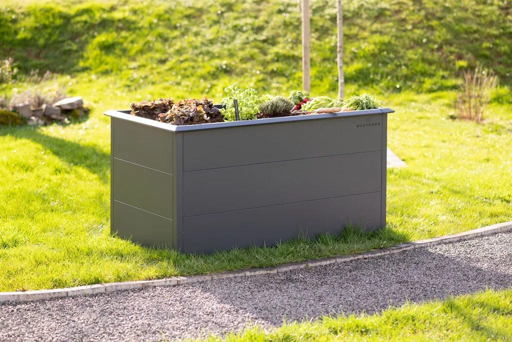Westmann Raised Garden Bed Primus L Metal anthracite