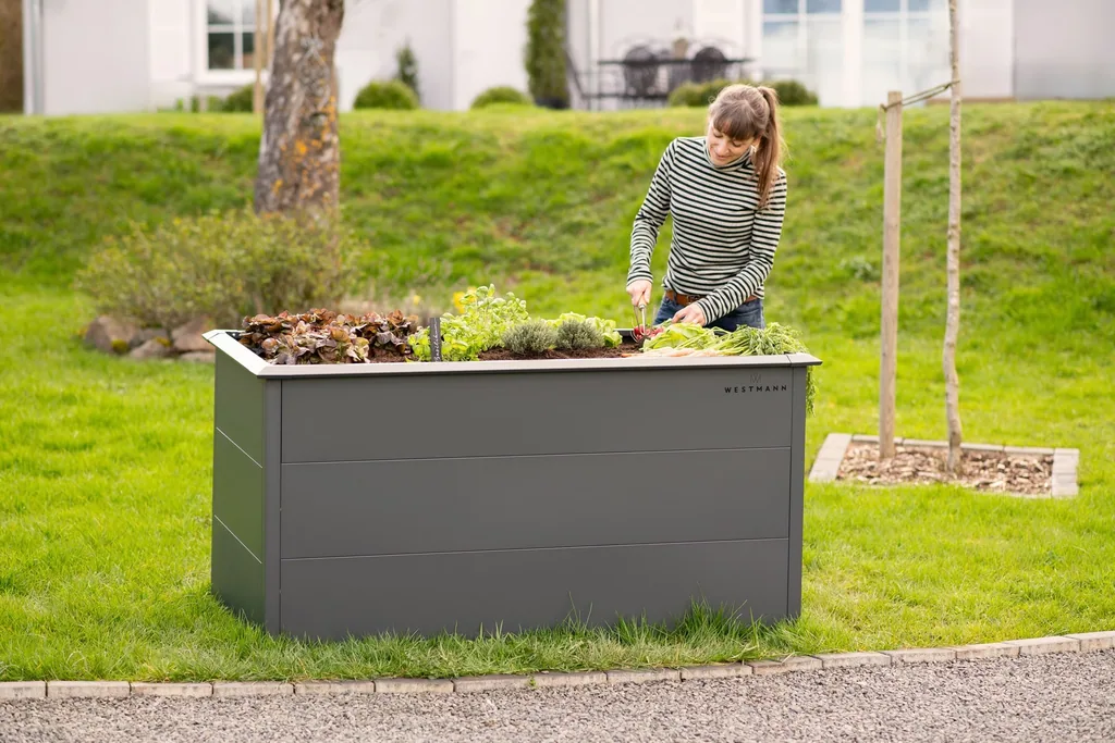 Westmann Raised Garden Bed Primus L Metal anthracite