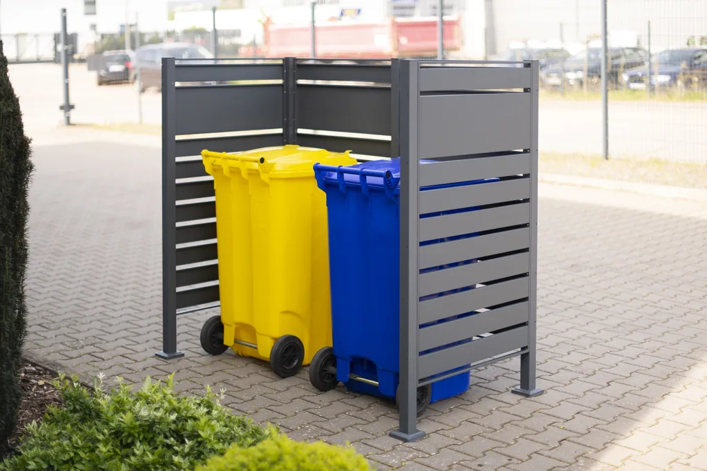Westmann Bin Enclosure Planum 2-unit 150 cm anthracite (2× 240 L)