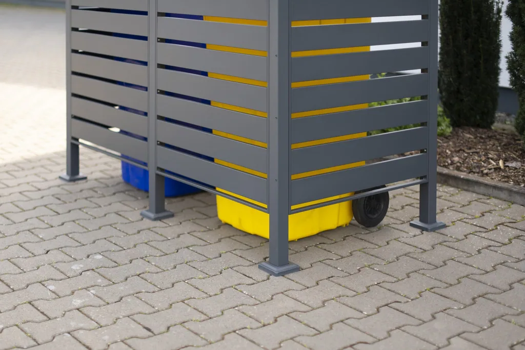 Westmann Bin Enclosure Planum 2-unit 150 cm anthracite (2× 240 L)