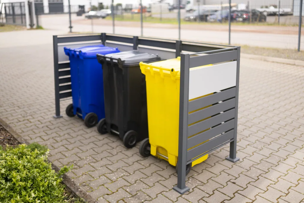 Westmann Waste Bin Enclosure Planum Triple 120 cm anthracite (3× 240 L)