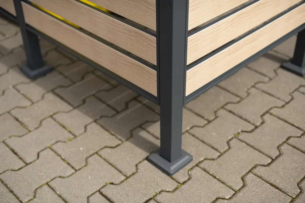 Westmann Bin Enclosure Planum 5-unit 120 cm wood look (5× 240 L)
