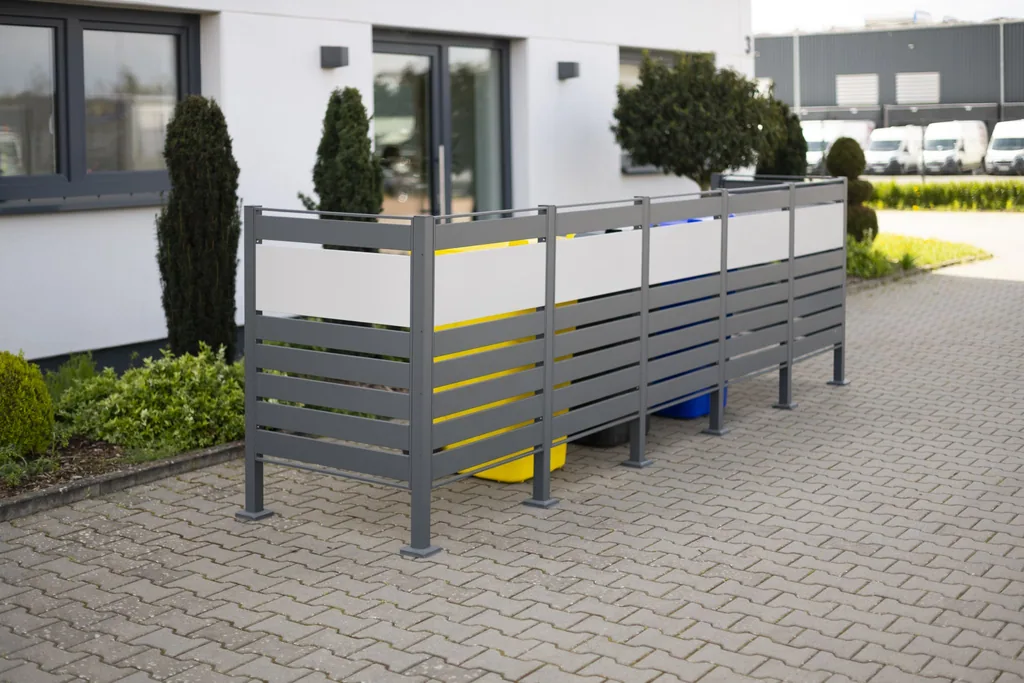Westmann Waste Bin Enclosure Planum 5-unit 120 cm anthracite (5× 240 L)