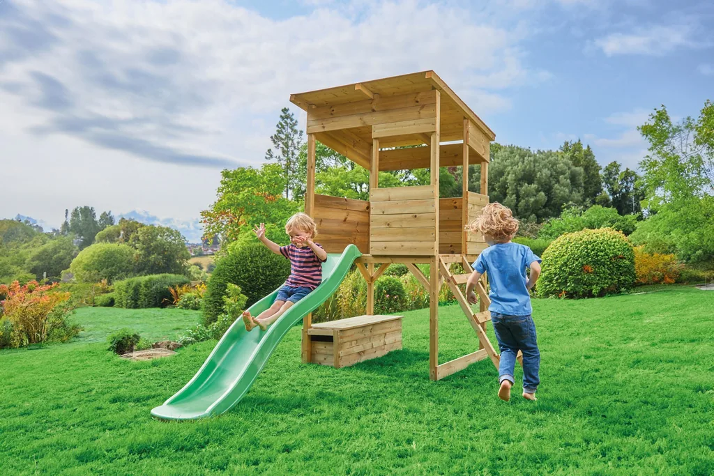 Westmann Stilt House Wilderness Playhouse with Slide