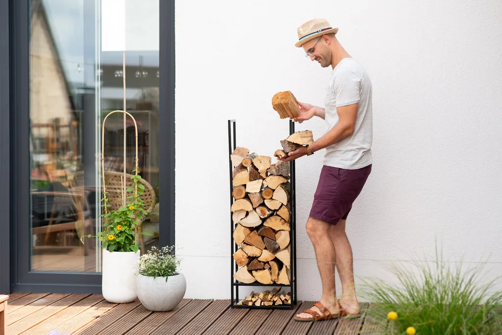 Westmann Firewood Rack Porthos Steel black