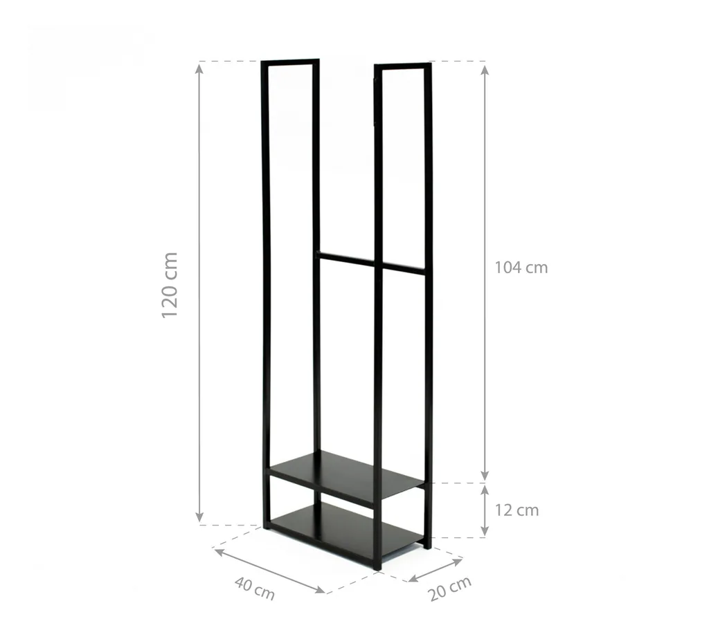 Westmann Firewood Rack Porthos Steel black
