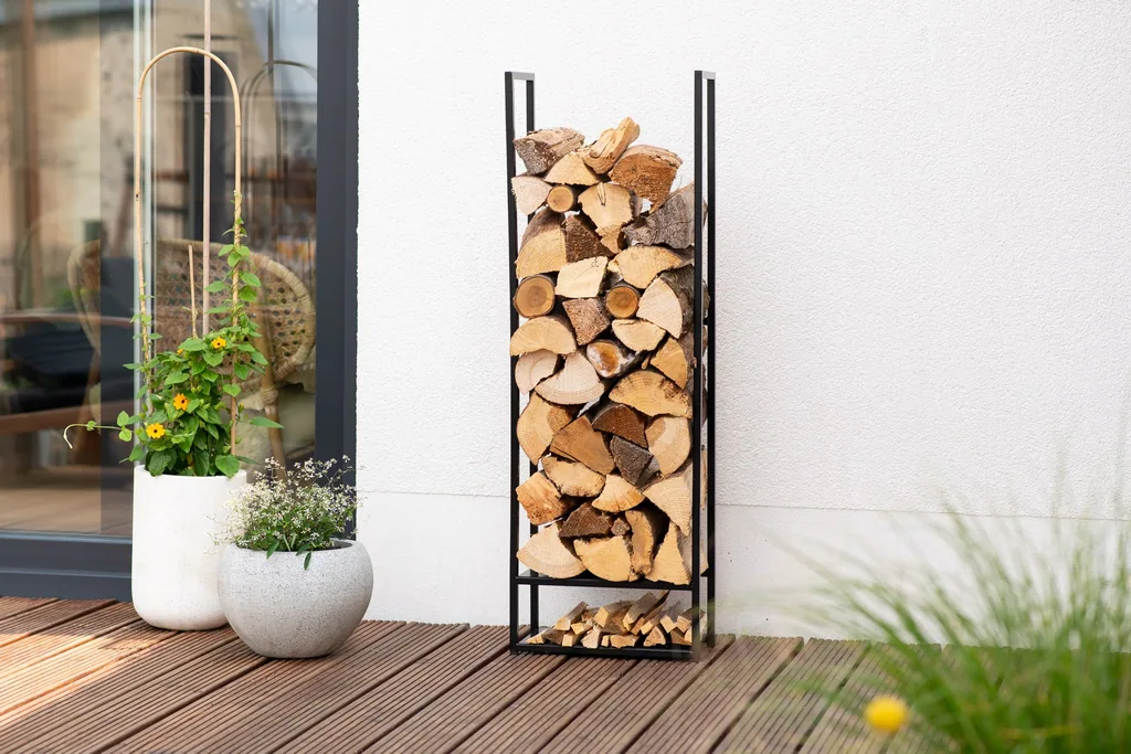 Westmann Firewood Rack Porthos Steel black