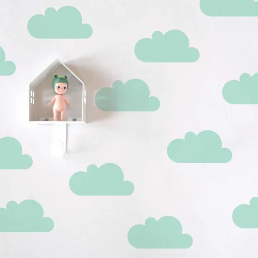 Tresxics Wall Sticker Clouds Mint