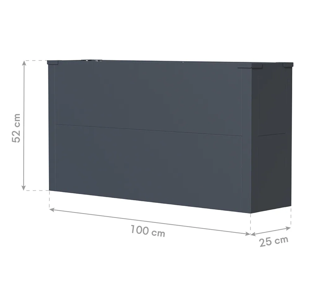 Westmann Planter Box Talus L Metal anthracite