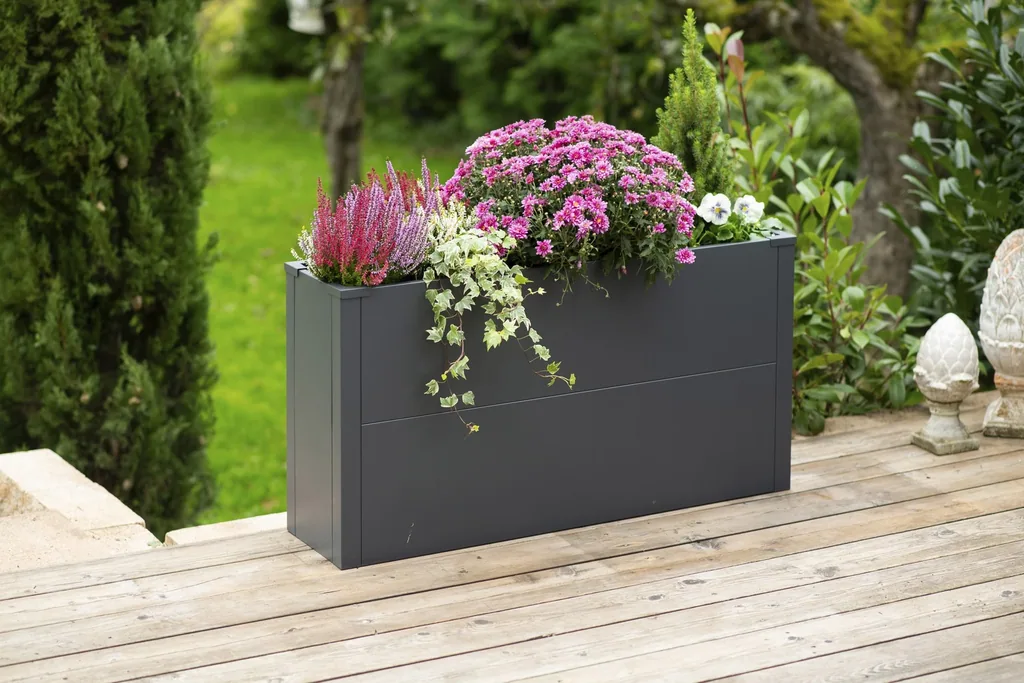 Westmann Planter Box Talus L Metal anthracite