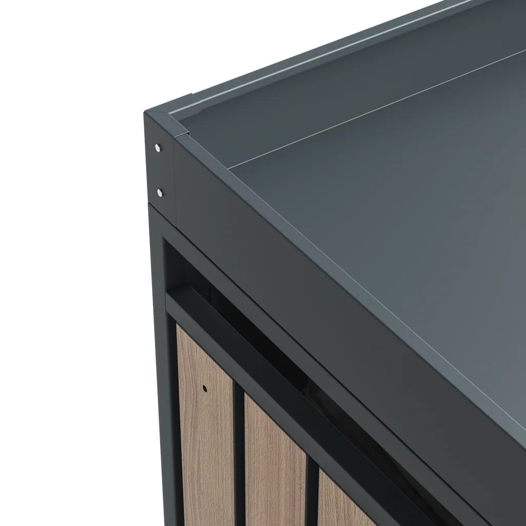 Westmann Waste Bin Enclosure Planta 5-piece anthracite (5× 240 L)