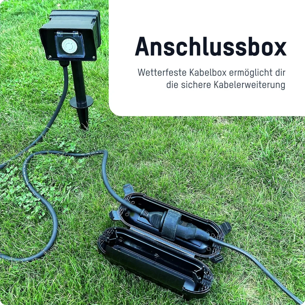 Outdoor timer AES8 with 2 sockets