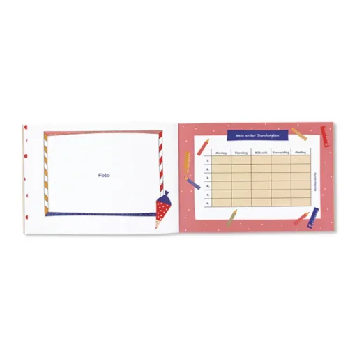 Ava & Yves memory book "Finally school child"