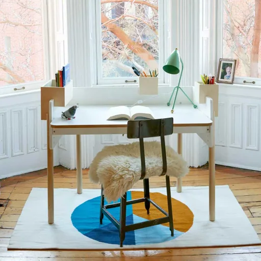 Oeuf children desk Brooklyn white