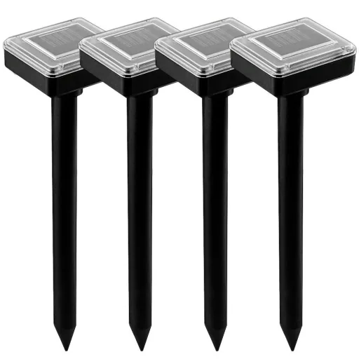Mole deterrent set of 4 solar energy