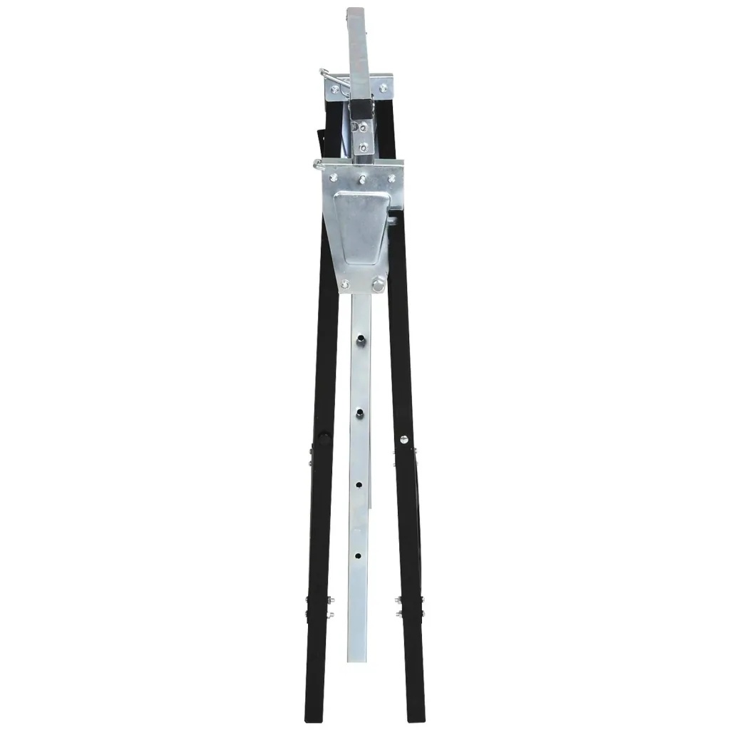Sawhorse, height-adjustable and foldable, max. 200 kg, black