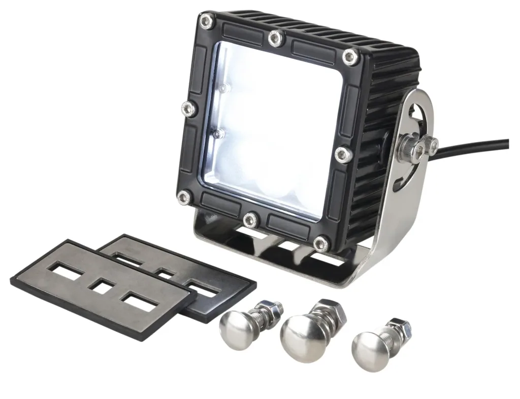 LED work light, square 9 LEDs 45 watts