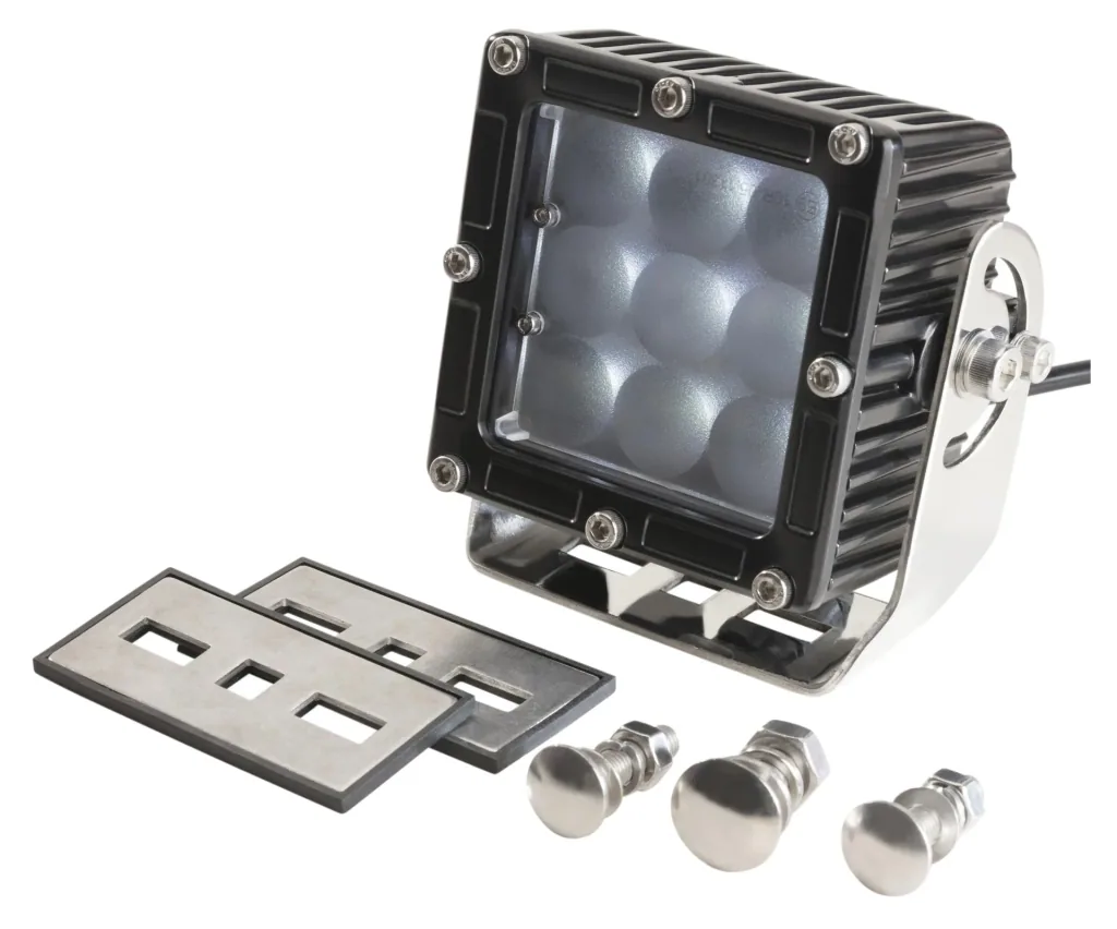 LED work light, square 9 LEDs 45 watts
