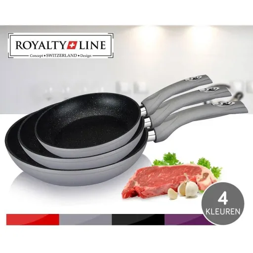 3-piece frying pan set silver