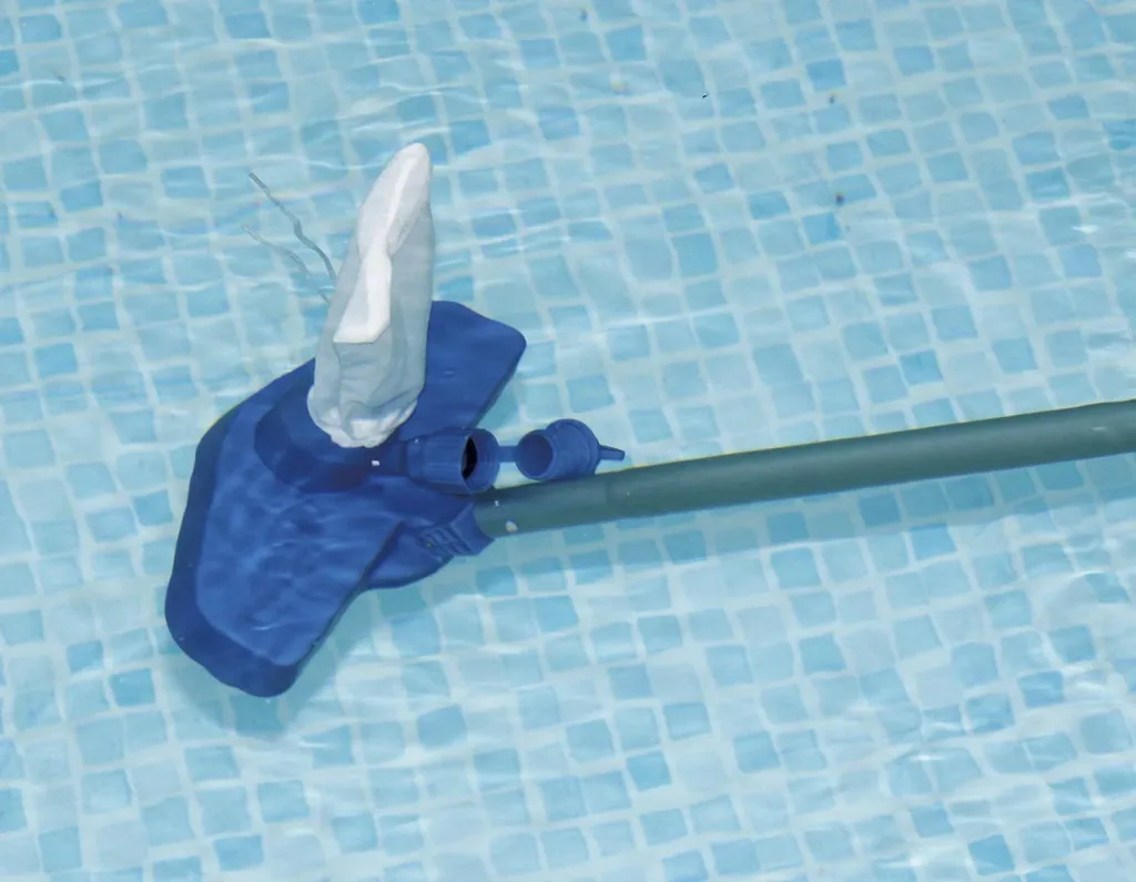 Above-ground frame pool set, 488 x 122 cm, rattan look, including filter pump