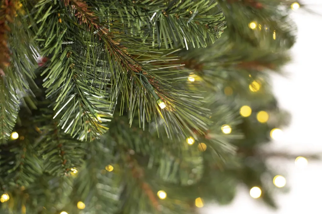 Artificial Christmas tree spruce including fairy lights 180 cm green