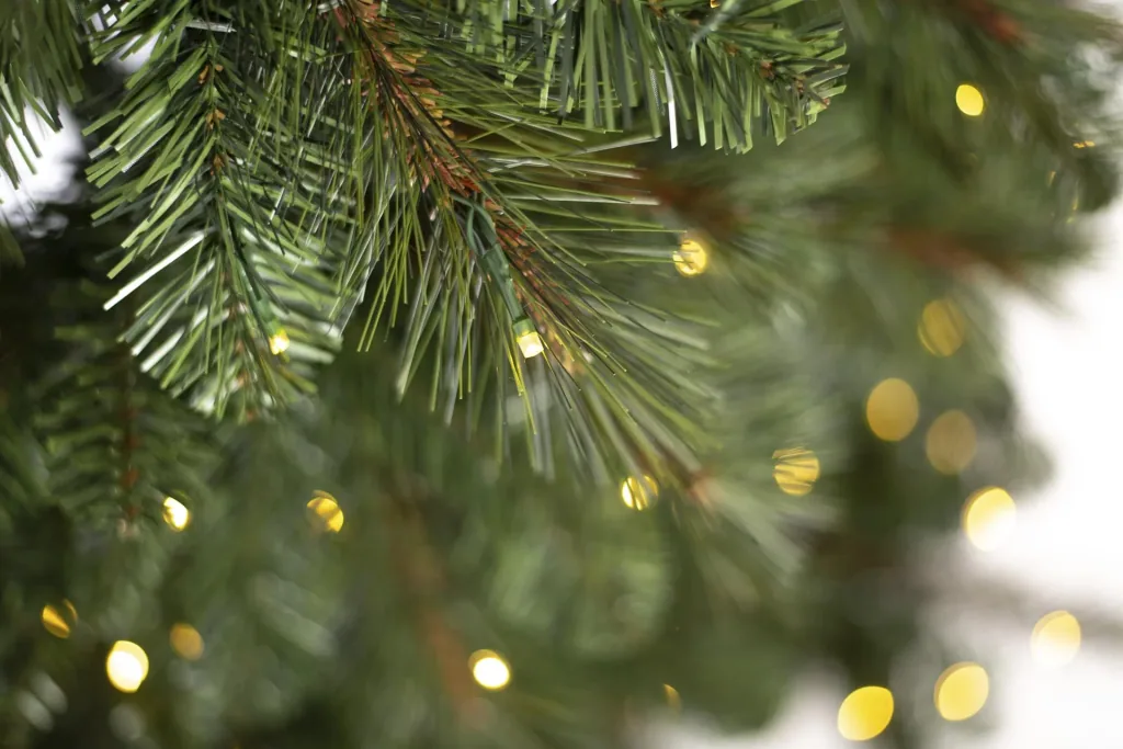 Artificial Christmas tree spruce including fairy lights 180 cm green