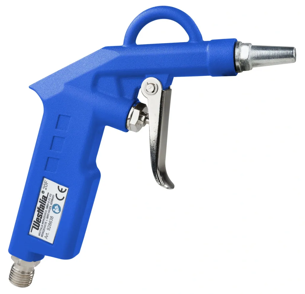 Compressed air blow gun set, 5-piece