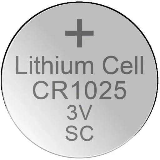 Lithium button cell CR1025, 3 Volt - 5 pieces