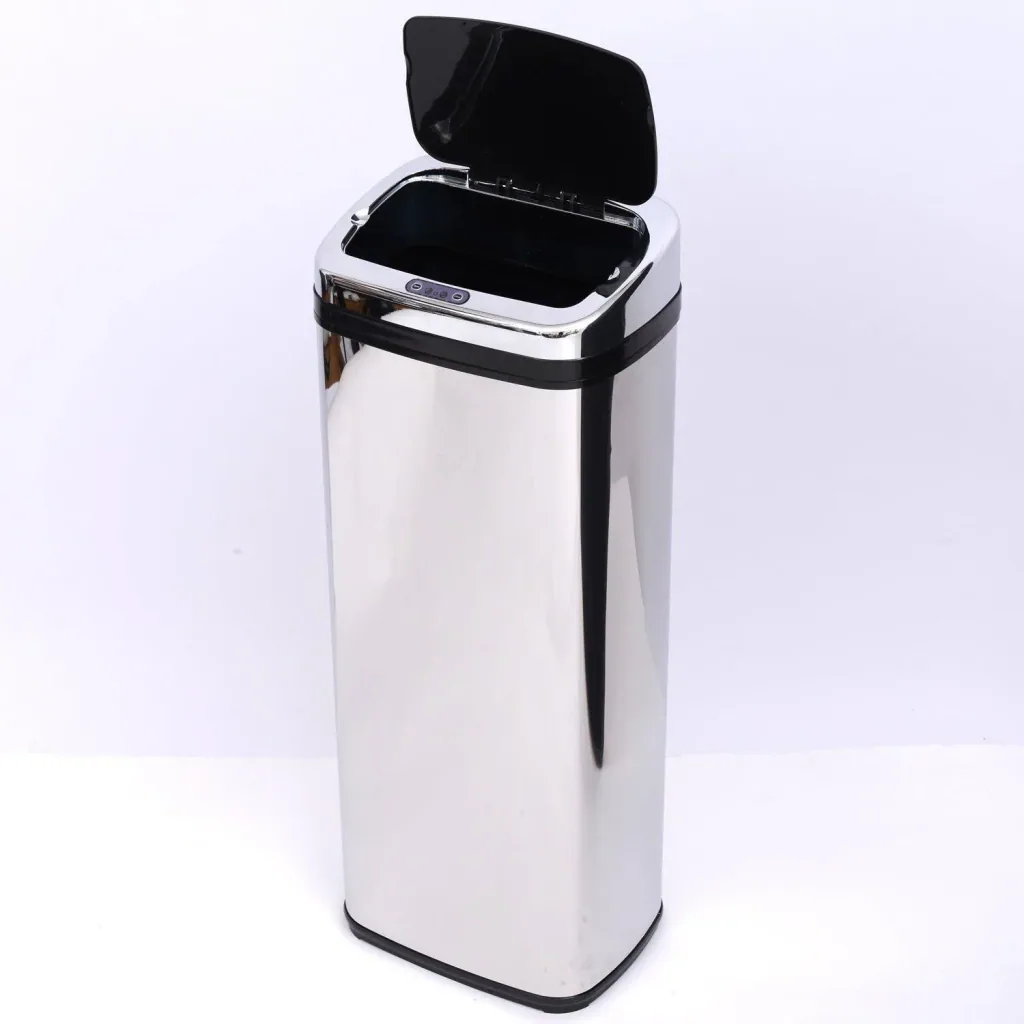 Stainless steel automatic sensor 50L trash can (square)