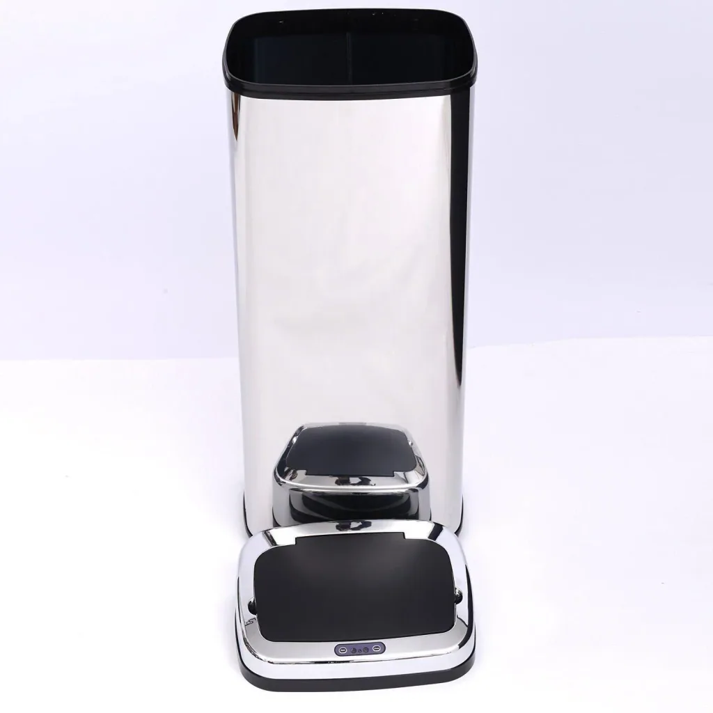 Stainless steel automatic sensor 50L trash can (square)