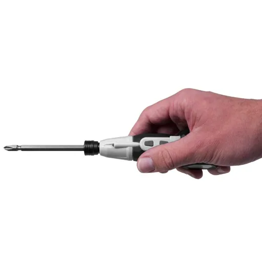 COMPACT HANDLE 3.6V LI-ION SCREWDRIVER WITH LED LAMP AND USB CHARGING CABLE