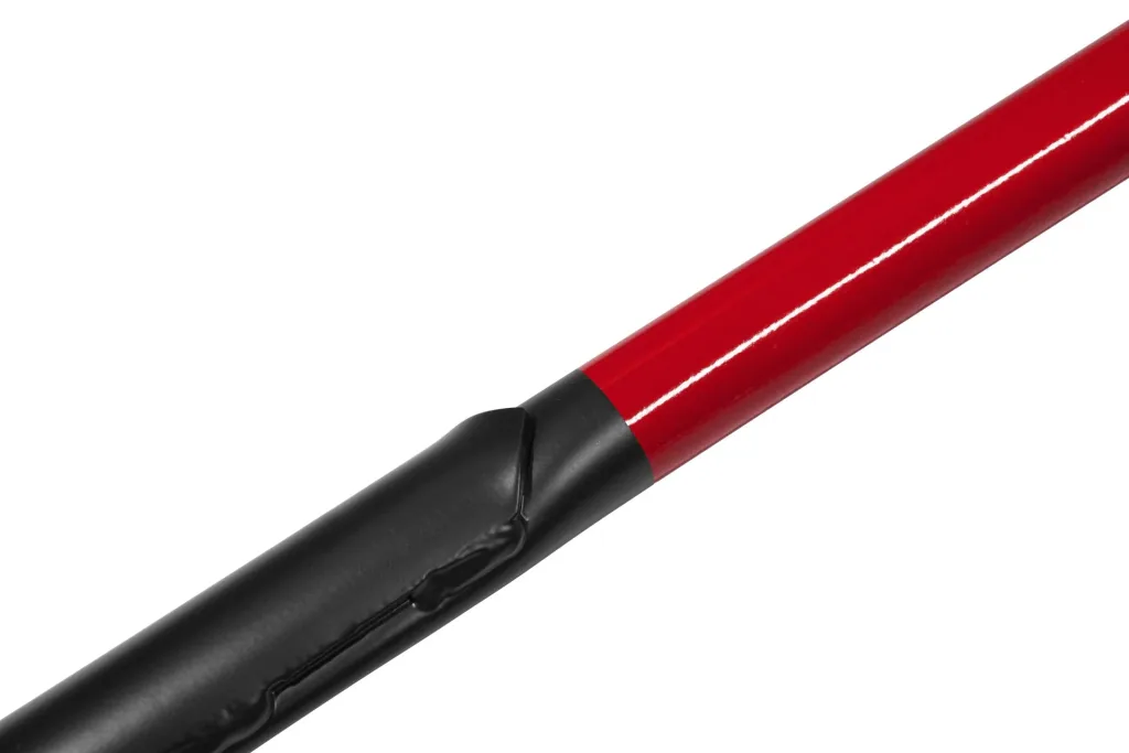 Spade, power spade, blade thickness 5 mm, powder-coated, ground blade, wooden knob, steel tube handle 92 cm