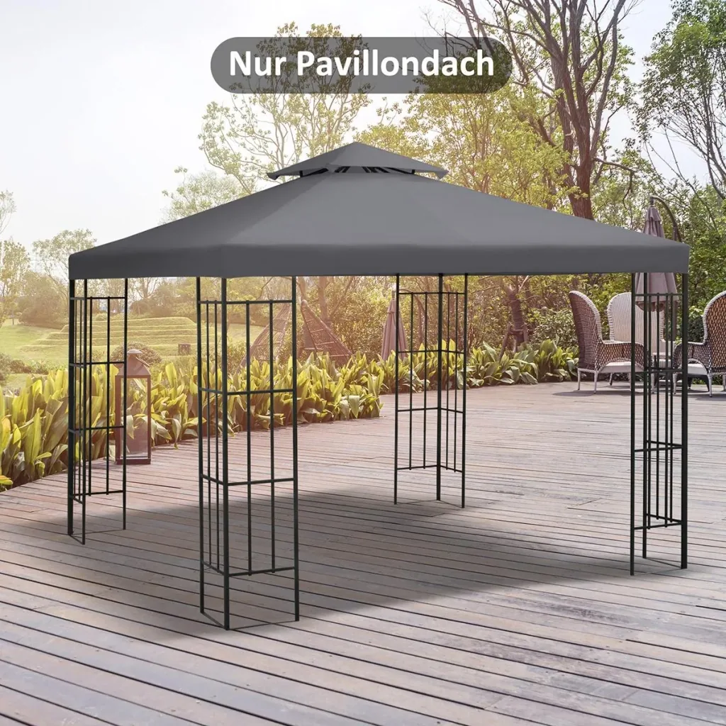 Replacement roof pavilion roof for metal