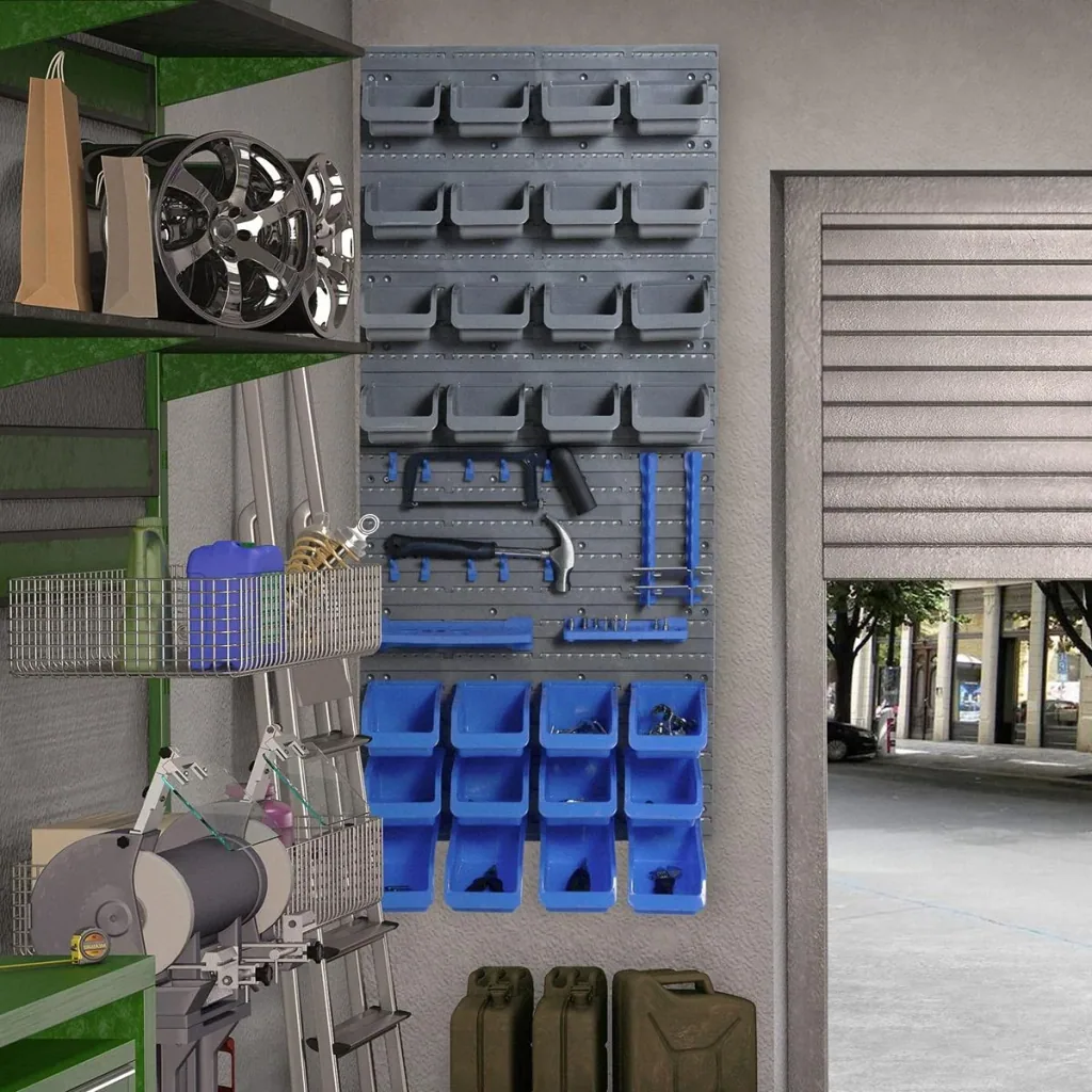 Tool wall set 44-piece blue+grey