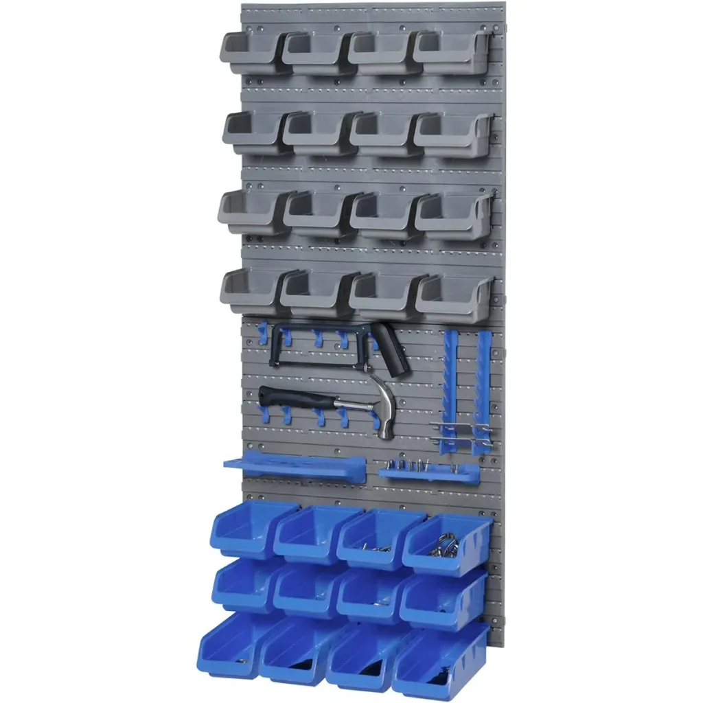 Tool wall set 44-piece blue+grey